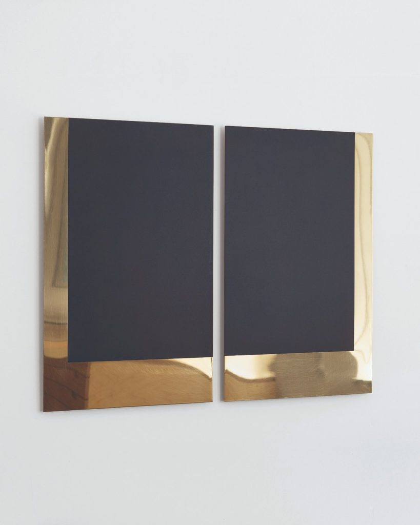(it blossoms at dawn and fades in the moonlight), 2026 by Morné Visagie. Ink and drypoint engraving on brass